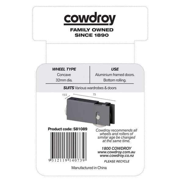 Cowdroy Adjustable Door Carriage with Capacity of 40kg