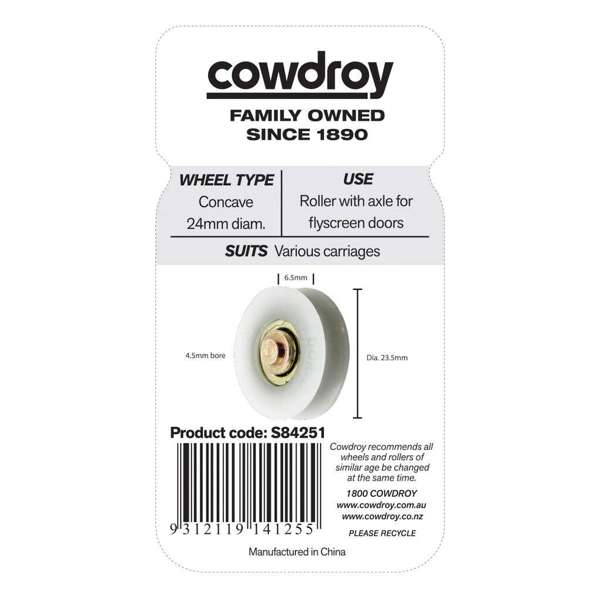 Cowdroy Screen Door Roller Pack