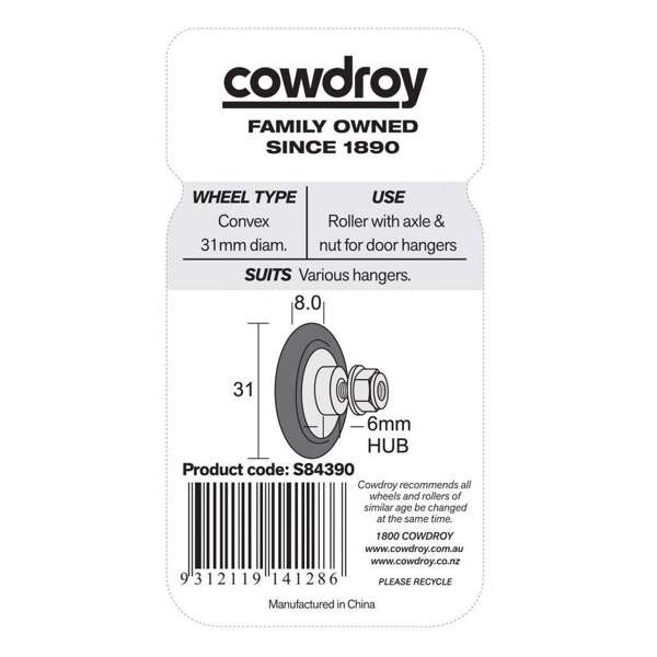 Cowdroy Door Roller 32mm