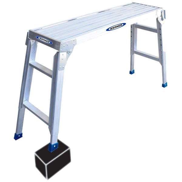 Werner Aluminium Adjustable Work Platform Industrial 120kg