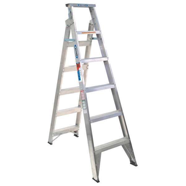 Werner Aluminium Dual Purpose Ladder 1.8/3.2m Industrial 120kg