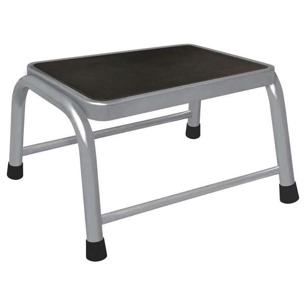 Faulkner 1 Step Stool for Domestic Use Grey 100kg