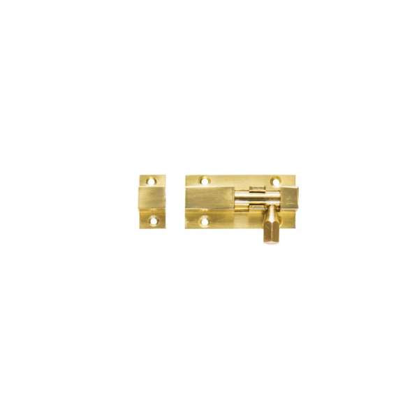 Trio Barrel Bolt Polished Brass 25 x 50mm