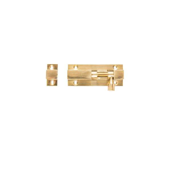 Trio Barrel Bolt Polished Brass 25 x 65mm