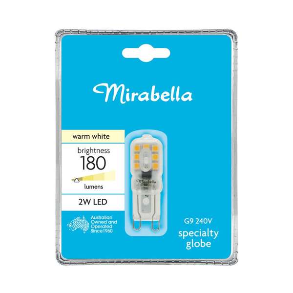 Mirabella LED Globe G9 180 Lumens 8W