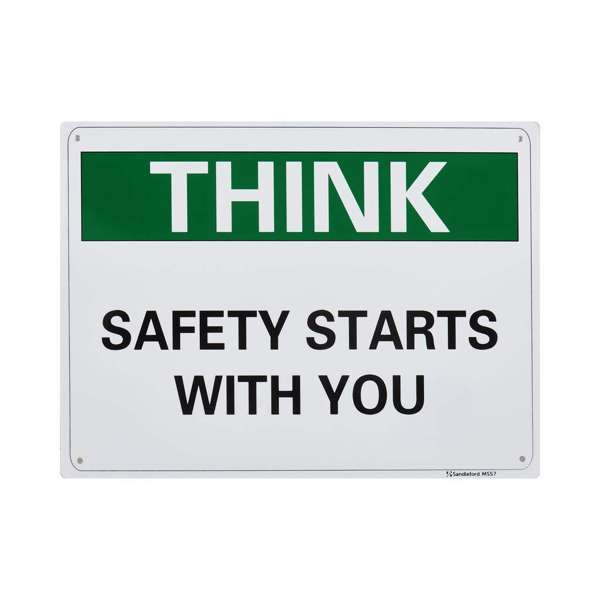 Sandleford Think Safety Starts with You Safety Sign 300 x 225mm