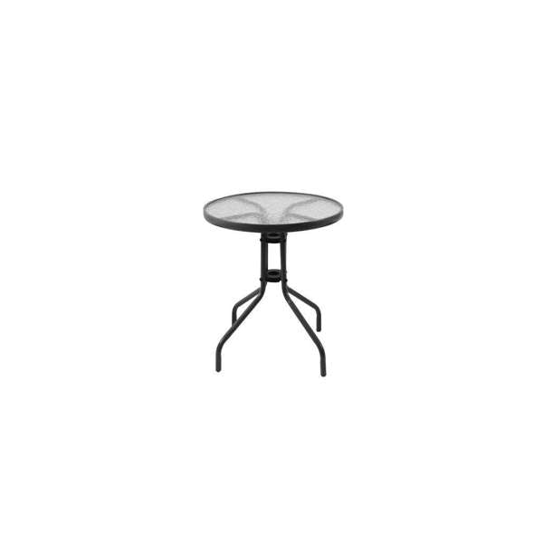 Cancun Steel Bistro Setting Black - 3 Piece