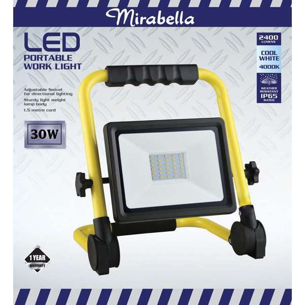 Mirabella Portable LED Work Light 30W