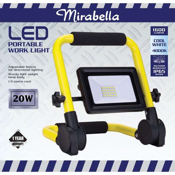 Mirabella Portable LED Work Light 20W