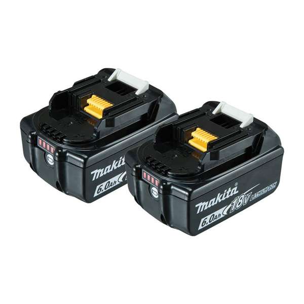 Makita 18V 6.0Ah Battery with Fuel Gauge - 2 Pack