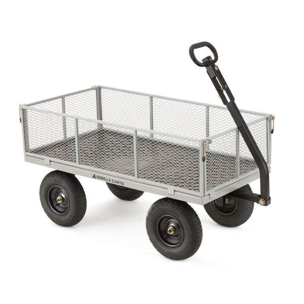 Gorilla Carts Steel Mesh Garden Cart 450kg