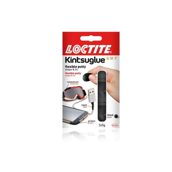 Loctite Kintsuglue Flexible Putty Black 5g - 3 Pack