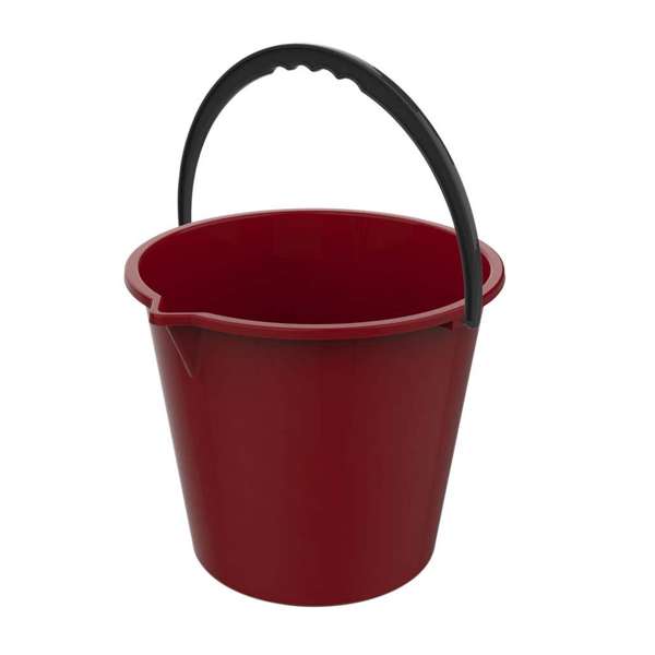 Buy Right Plastic Bucket with Spout Assorted Colours 10L