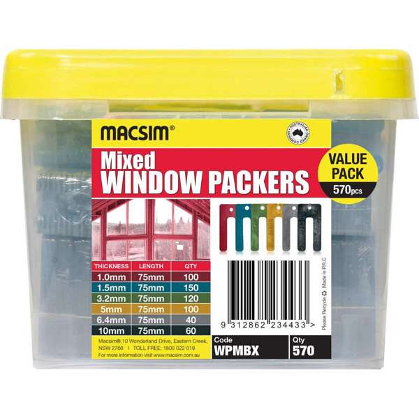 Macsim Window Packer 75mm - 570 Value Pack