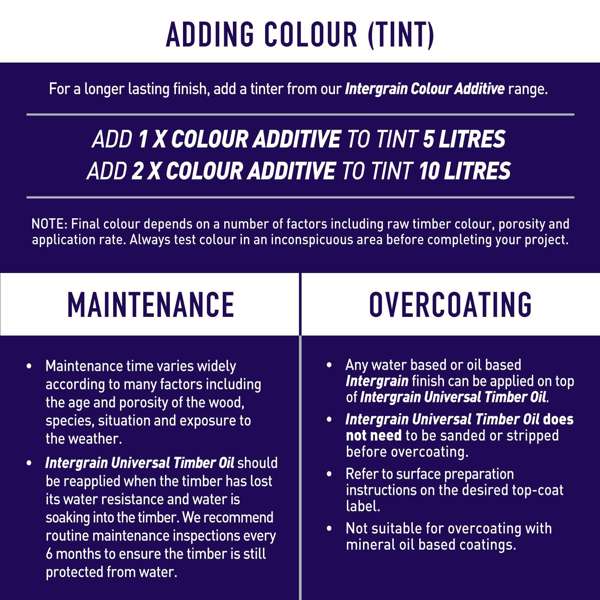 Intergrain 1L Clear Universal Timber Oil