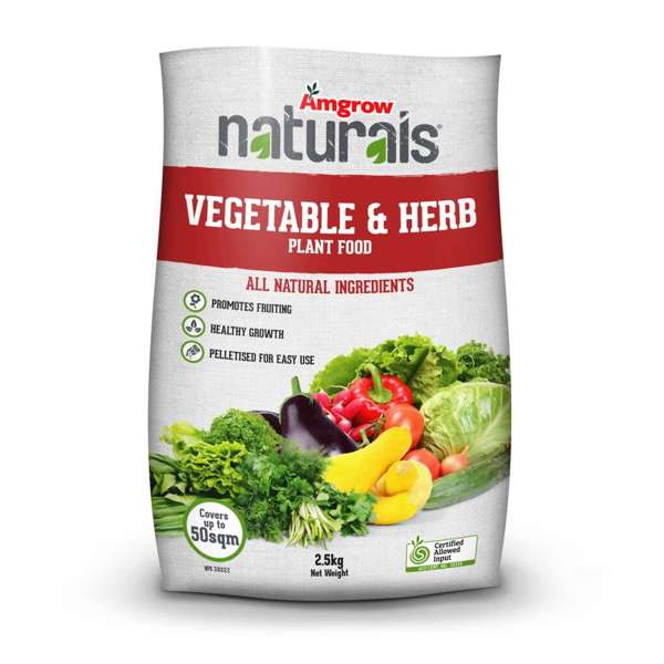 Amgrow Naturals Fertiliser Vegetable & Herb 2.5kg