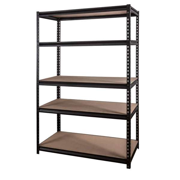 Storage Geelong 5 Tier Shelving Unit Black 1240W x 630D x 1830Hmm