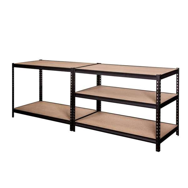 Storage Geelong 5 Tier Shelving Unit Black 1240W x 630D x 1830Hmm