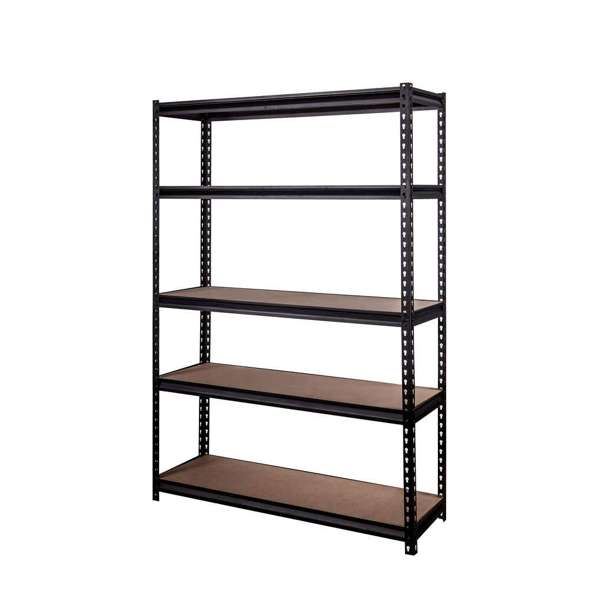 Storage Geelong 5 Tier Shelf Unit Black 1830 x 1220mm