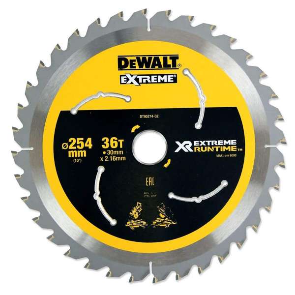 DeWalt Extreme Circular Saw Blade 40T 254mm