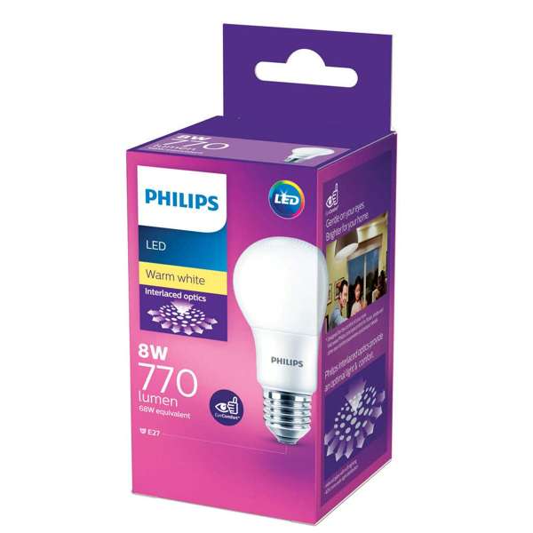 Philips LED Globe 8W ES Warm White