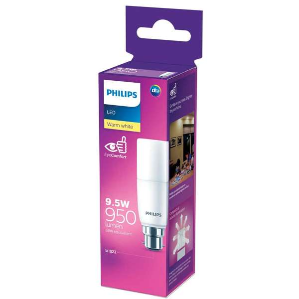 Philips LED Stick Globe 9.5W BC Warm White