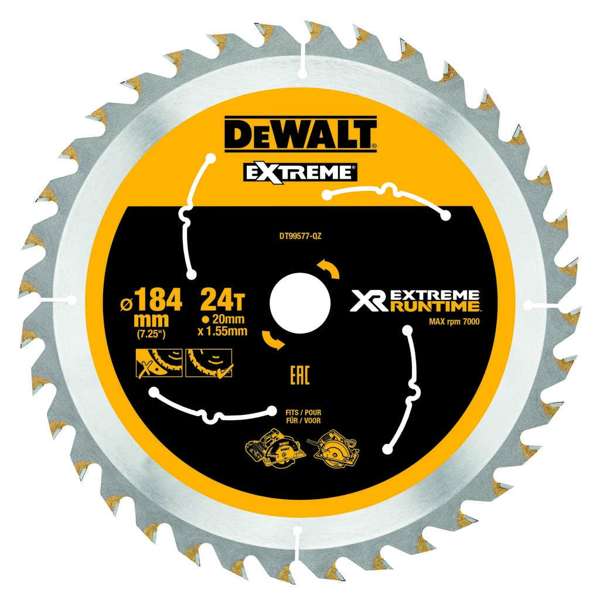 DeWalt Extreme Runtime Circular Saw Blade