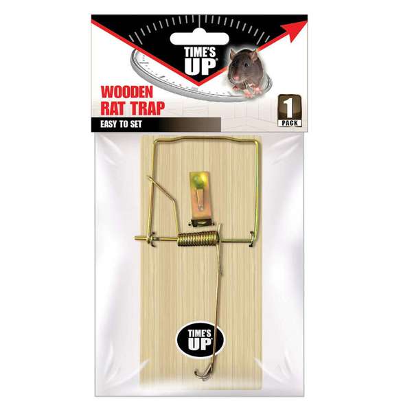 Times Up Wooden Rat Trap