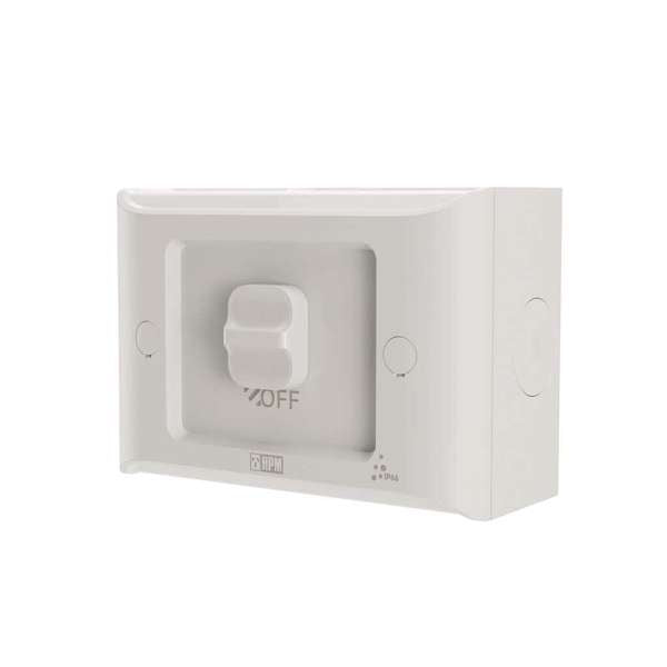 HPM Aqua Life Switch 1 Gang Surface Mount 16A IP66 Mist Grey