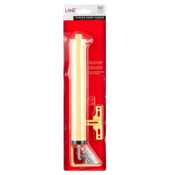 Lane Pneumatic Screen Door Closer Primrose