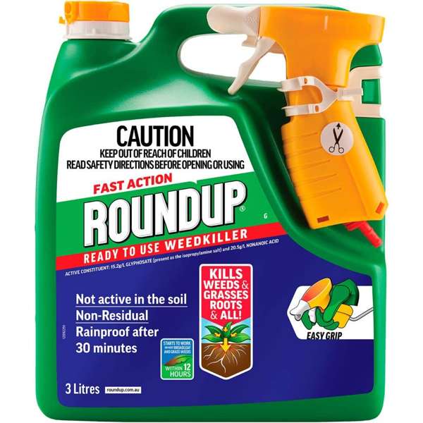 Roundup Fast Action Ready To Use Weedkiller 3L