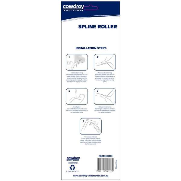 Cowdroy Spline Roller Convex & Concave Twin Wheels