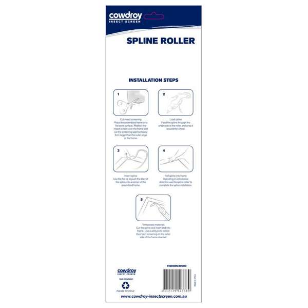 Cowdroy Spline Roller Easy Feed