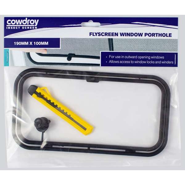 Cowdroy Flyscreen Porthole 190 x 100mm