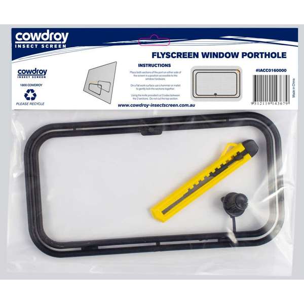 Cowdroy Flyscreen Porthole 190 x 100mm