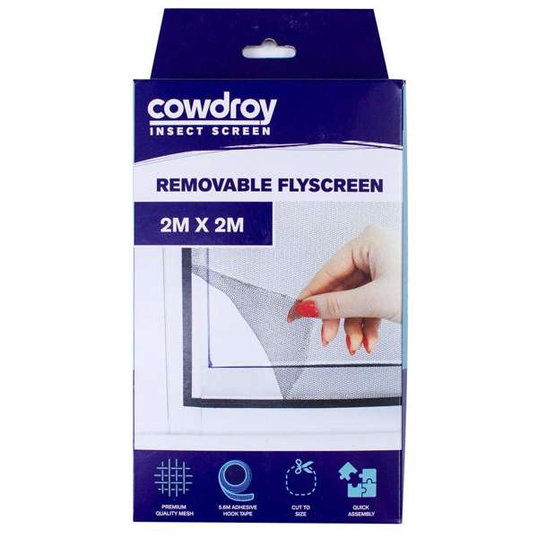 Cowdroy Removable Flyscreen 2 x 2m