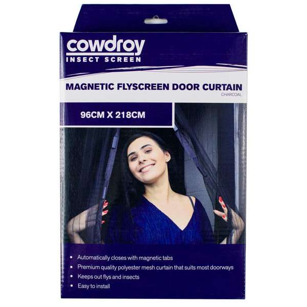 Cowdroy Magnetic Flyscreen Door Curtain 960 x 2180mm