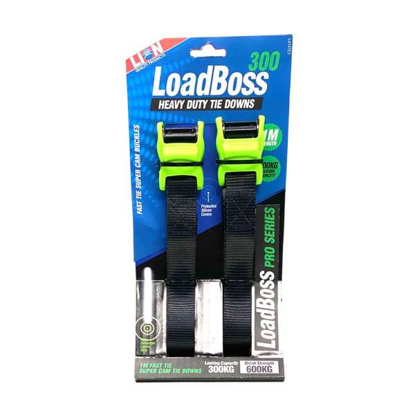 Lion LoadBoss Heavy Duty Tie Downs 1m - 2 Piece