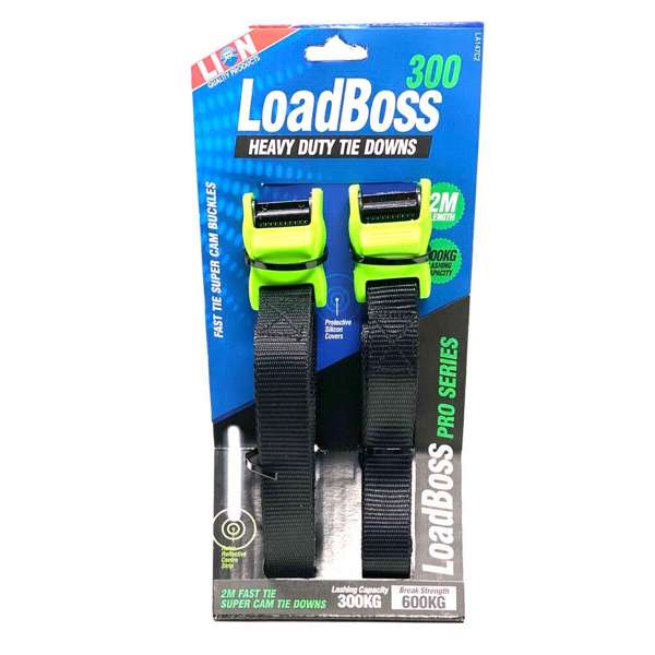 Lion LoadBoss Heavy Duty Tie Downs 2m - 2 Piece