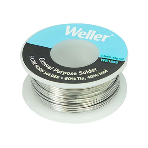 Weller Soldering 60/40 Rosin Core 1.6mm 85g