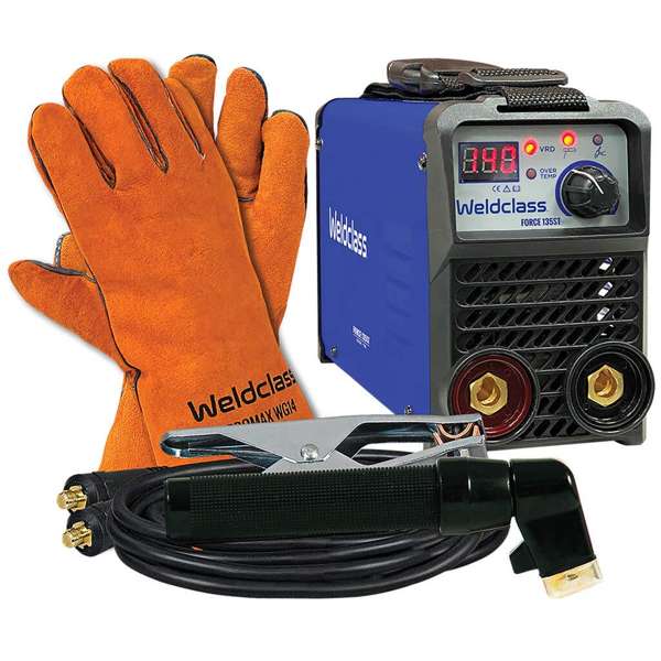 Weldclass FORCE 135ST Stick / TIG Welder with Free Gloves