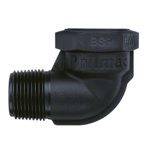 Philmac BSP Threaded Elbow Male x Female 1 x 1"