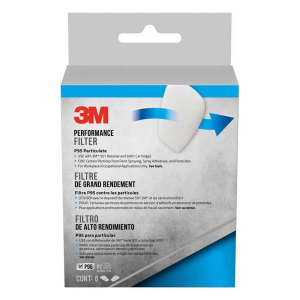 3M Performance P95 Particulate Filters - 6 Pack