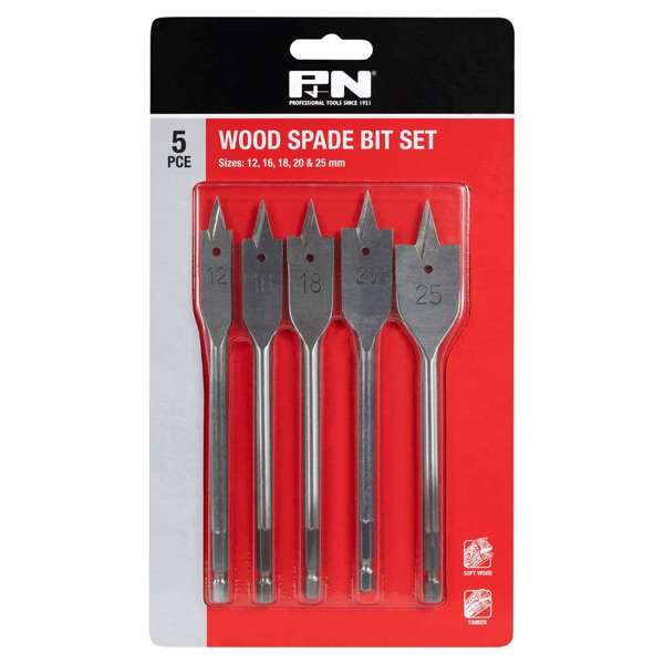 P&N Spade Bit Set - 5 Piece