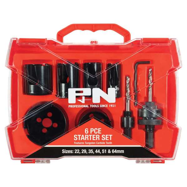 P&N TCT Hole Saw Set Starter - 6 Piece