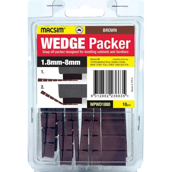 Macsim Wedge Packer Brown 1.8 - 8mm - 10 Pack