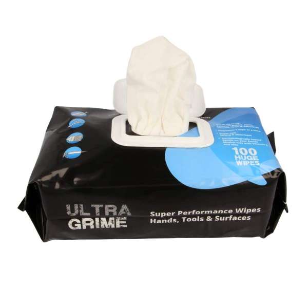 Nuvik Ultra Grime Industrial Wipes - 100 Pack