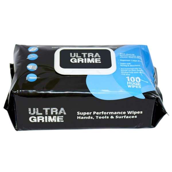 Nuvik Ultra Grime Industrial Wipes - 100 Pack