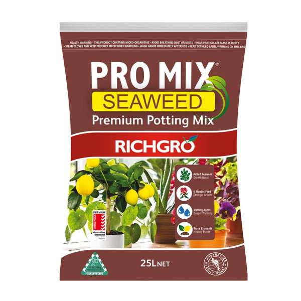 Richgro Pro Mix Seaweed Premium Potting Mix 25L