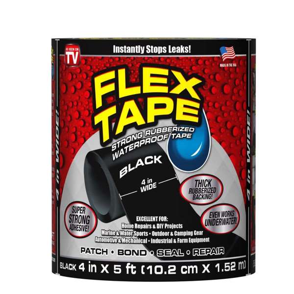 Flex Tape Black 102mm x 1.52m